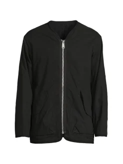 Sage de Cret Coats & Jackets|Wool Lined Bomber Jacket Black