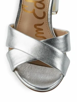 Sam Edelman Yancy Block-Heel Crossover Sandals