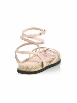 3.1 Phillip Lim Yasmine Ankle-Strap Leather Espadrille Sandals