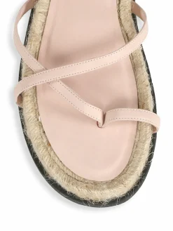 3.1 Phillip Lim Yasmine Ankle-Strap Leather Espadrille Sandals