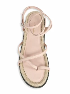 3.1 Phillip Lim Yasmine Ankle-Strap Leather Espadrille Sandals
