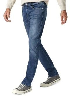 Mavi Jeans|Zach High Rise Straight Leg Jeans Dark Brush Blue