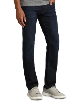 Mavi Jeans|Zach Seattle High Rise Straight Leg Jeans Rinse Brush Blue