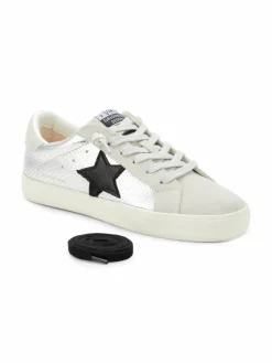 Vintage Havana Zaria Snake Embossed Leather Sneakers
