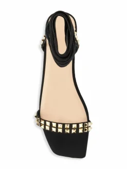 FASHION TO FIGURE Zena Studded Flat Sandals