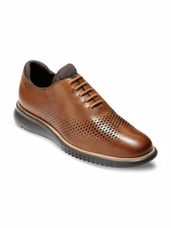 Cole Haan 2.Zerogrand Perforated Leather Wholecut Oxford Shoes