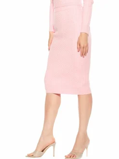 Women Alexia Admor Zion Cable Knit Pencil Skirt
